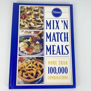 Pillsbury Mix n Match Meals Cookbook Hardcover Coil Recipes Cards